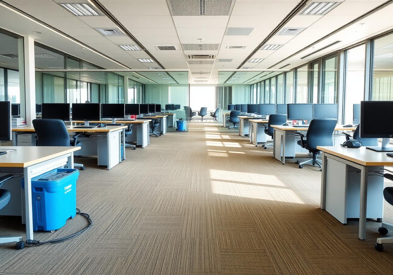 The Colony open-plan office nightly clean — after