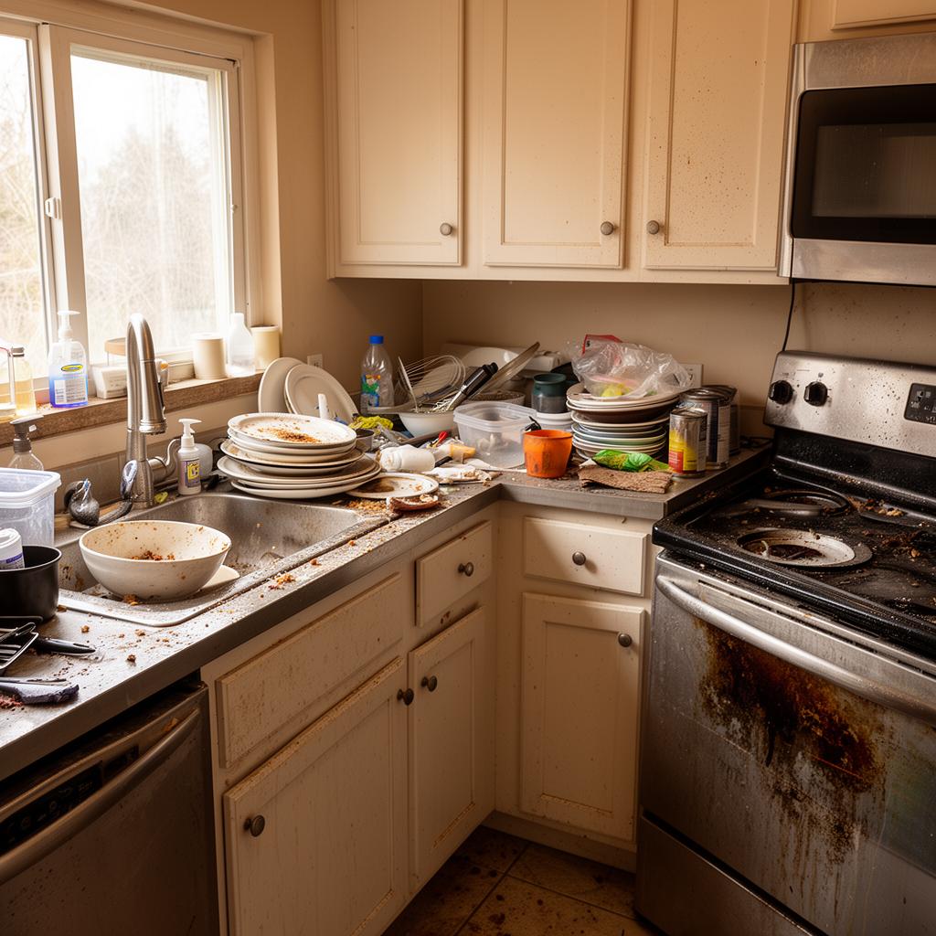 Frisco kitchen deep clean — before